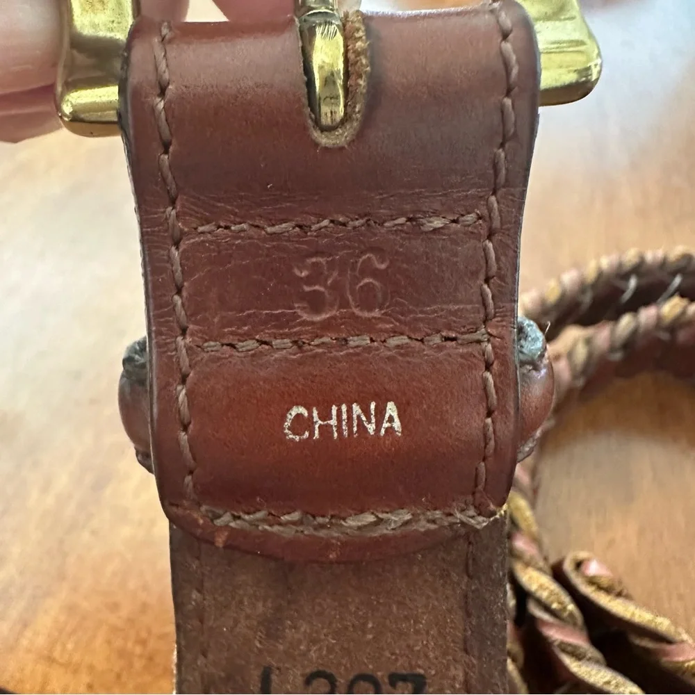 Leather belt unbranded